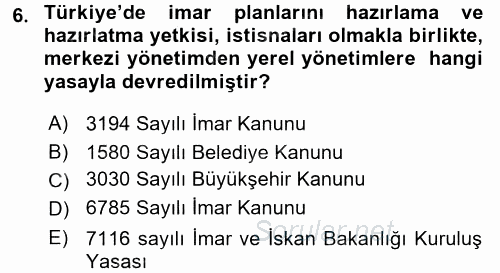 Mimarlik Tarihi 2015 - 2016 Dönem Sonu Sınavı 6.Soru