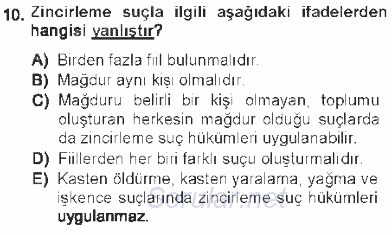 Ceza Hukukuna Giriş 2012 - 2013 Tek Ders Sınavı 10.Soru Ceza Hukukuna Giriş 2012 - 2013 Tek Ders Sınavı 10.Soru