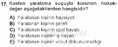 Ceza Hukukuna Giriş 2012 - 2013 Tek Ders Sınavı 17.Soru Ceza Hukukuna Giriş 2012 - 2013 Tek Ders Sınavı 17.Soru