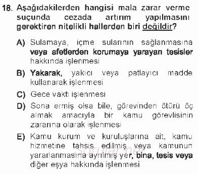 Ceza Hukukuna Giriş 2012 - 2013 Tek Ders Sınavı 18.Soru Ceza Hukukuna Giriş 2012 - 2013 Tek Ders Sınavı 18.Soru