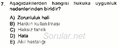 Ceza Hukukuna Giriş 2012 - 2013 Tek Ders Sınavı 7.Soru Ceza Hukukuna Giriş 2012 - 2013 Tek Ders Sınavı 7.Soru