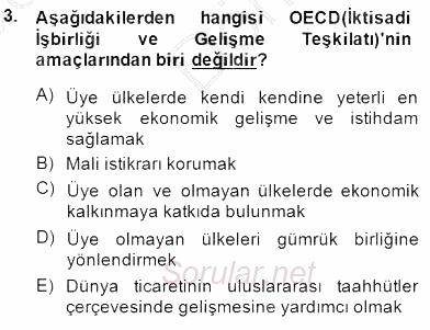 Şehircilik 2014 - 2015 Dönem Sonu Sınavı 3.Soru