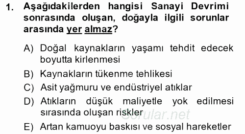 İş Etiği 2014 - 2015 Dönem Sonu Sınavı 1.Soru