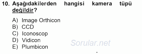 Hareketli Görüntünün Tarihi 2012 - 2013 Ara Sınavı 10.Soru