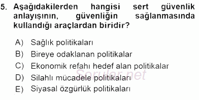 Suç Önleme Modelleri 2015 - 2016 Dönem Sonu Sınavı 5.Soru