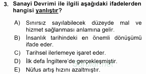 Sosyal Sorunlar 2016 - 2017 Dönem Sonu Sınavı 3.Soru