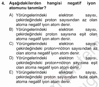 Teknolojinin Bilimsel İlkeleri 2 2012 - 2013 Ara Sınavı 4.Soru