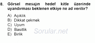 Okulöncesinde Materyal Geliştirme 2014 - 2015 Ara Sınavı 8.Soru