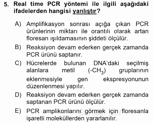 Temel Veteriner Patoloji 2016 - 2017 Dönem Sonu Sınavı 5.Soru