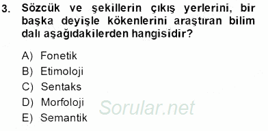 Mesleki Yazışmalar 2014 - 2015 Dönem Sonu Sınavı 3.Soru