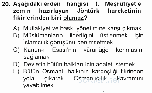 Temel İnsan Hakları Bilgisi 2 2012 - 2013 Ara Sınavı 20.Soru