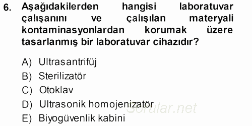 Viroloji 2013 - 2014 Dönem Sonu Sınavı 6.Soru