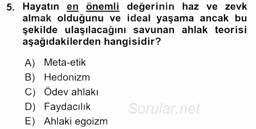 İşletmelerde Sosyal Sorumluluk Ve Etik 2017 - 2018 3 Ders Sınavı 5.Soru