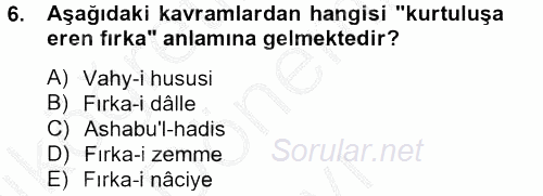 Kelam'A Giriş 2012 - 2013 Dönem Sonu Sınavı 6.Soru
