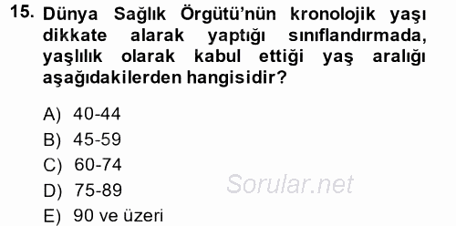 Sosyal Politika 2 2014 - 2015 Ara Sınavı 15.Soru