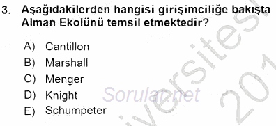 Dış Ticarette Girişimcilik 2015 - 2016 Ara Sınavı 3.Soru