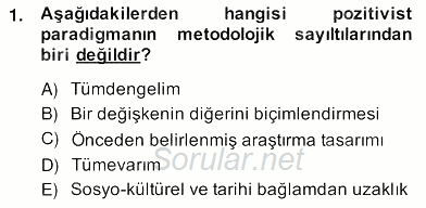 Marka İletişiminde Analiz ve Araştırma 1 2013 - 2014 Ara Sınavı 1.Soru
