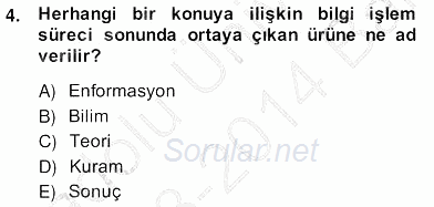 Marka İletişiminde Analiz ve Araştırma 1 2013 - 2014 Ara Sınavı 4.Soru