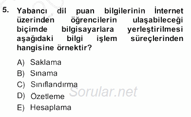 Marka İletişiminde Analiz ve Araştırma 1 2013 - 2014 Ara Sınavı 5.Soru