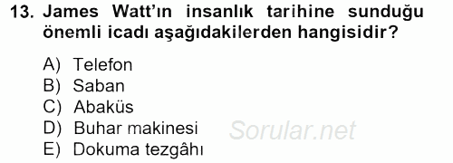 Film ve Video Kültürü 2012 - 2013 Dönem Sonu Sınavı 13.Soru