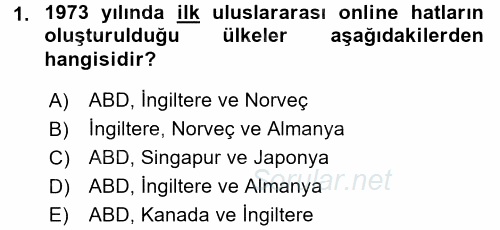 Hizmetler Ekonomisi 2015 - 2016 Tek Ders Sınavı 1.Soru