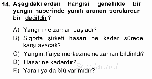 Haber Yazma Teknikleri 2014 - 2015 Ara Sınavı 14.Soru