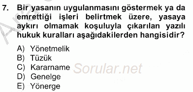 Okul, Aile Ve Çevre İş Birliği 2013 - 2014 Ara Sınavı 7.Soru