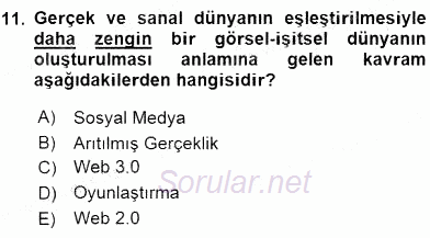 Stratejik İletişim 2015 - 2016 Dönem Sonu Sınavı 11.Soru