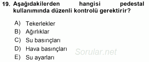 Radyo ve Televizyonda Ölçü Bakım 2015 - 2016 Dönem Sonu Sınavı 19.Soru