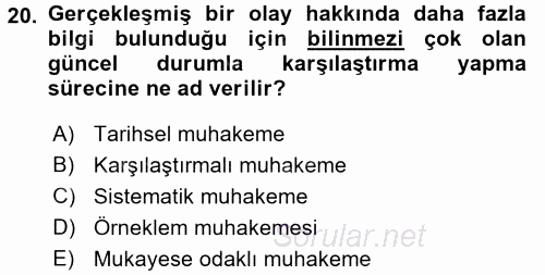 Diş Politika Analizi 2015 - 2016 Ara Sınavı 20.Soru