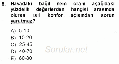 Enerji Tasarrufu 2013 - 2014 Ara Sınavı 8.Soru