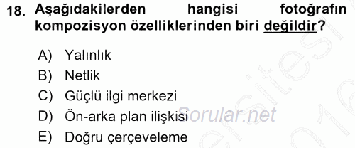 Halkla İlişkiler Uygulama Teknikleri 2015 - 2016 Ara Sınavı 18.Soru