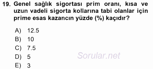 Ev Endüstrisi 2017 - 2018 Dönem Sonu Sınavı 19.Soru