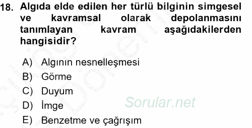 Bilgisayar Destekli Temel Tasarım 2015 - 2016 Ara Sınavı 18.Soru