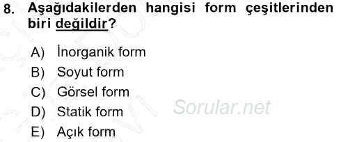 Bilgisayar Destekli Temel Tasarım 2015 - 2016 Ara Sınavı 8.Soru