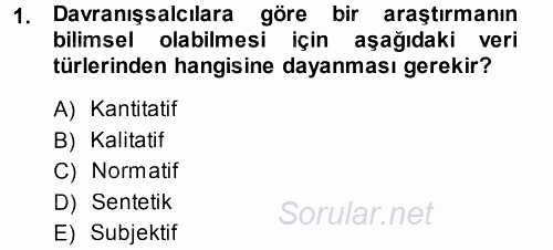 Uluslararası Politika 1 2014 - 2015 Ara Sınavı 1.Soru