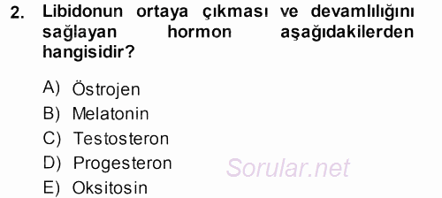 Hayvan Yetiştirme 2014 - 2015 Dönem Sonu Sınavı 2.Soru