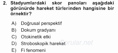 Davranış Bilimleri 2 2017 - 2018 Dönem Sonu Sınavı 2.Soru