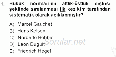 Veteriner Hizmetleri Mevzuatı ve Etik 2014 - 2015 Ara Sınavı 1.Soru