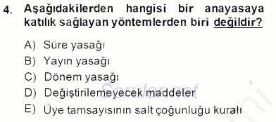 Veteriner Hizmetleri Mevzuatı ve Etik 2014 - 2015 Ara Sınavı 4.Soru