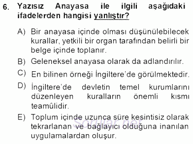 Veteriner Hizmetleri Mevzuatı ve Etik 2014 - 2015 Ara Sınavı 6.Soru