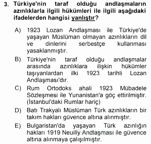 Uluslararası Hukuk 2 2016 - 2017 Dönem Sonu Sınavı 3.Soru