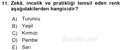 Halkla İlişkiler Ve İletişim 2017 - 2018 3 Ders Sınavı 11.Soru