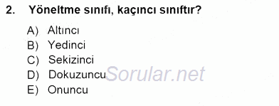 Rehberlik 2012 - 2013 Dönem Sonu Sınavı 2.Soru