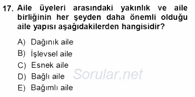 Çocuk Ruh Sağlığı 2012 - 2013 Ara Sınavı 17.Soru