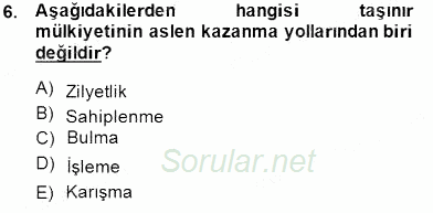 İşletme Hukuku 2014 - 2015 Ara Sınavı 6.Soru