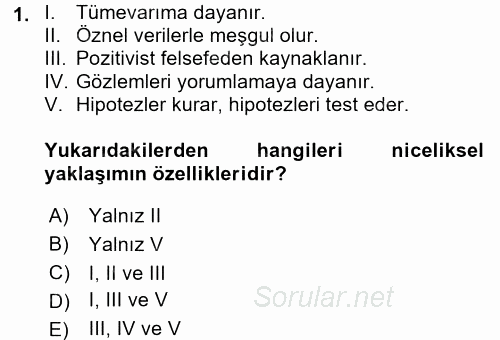 İletişim Kuramları 2017 - 2018 Dönem Sonu Sınavı 1.Soru