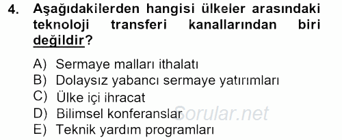 Uluslararası İletişim 2012 - 2013 Dönem Sonu Sınavı 4.Soru