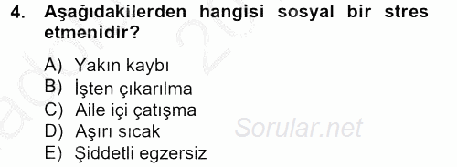 Çatışma ve Stres Yönetimi 2 2014 - 2015 Ara Sınavı 4.Soru