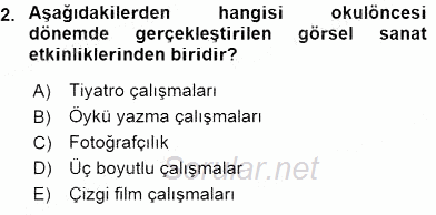 Görsel Sanatlar Eğitimi 2015 - 2016 Dönem Sonu Sınavı 2.Soru